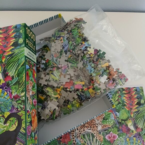 EEboo 1000 piece Puzzle Amazon Rainforest Colorful - Picture 3 of 11